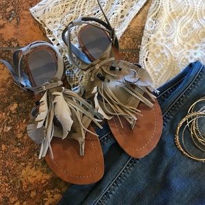 Flirty Feather Sandals